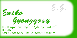 eniko gyongyosy business card